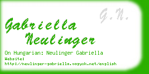 gabriella neulinger business card